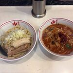 蒙古タンメン中本 - 極冷し味噌やさい＋野菜大盛＋チャーシュー1枚