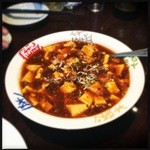 南国亭 - 麻婆豆腐。ピリ辛で美味い！
