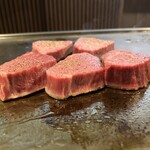 鉄板 暖 - 厚切りステーキ