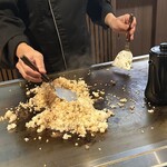 鉄板 暖 - 炒める手業