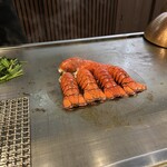 鉄板 暖 - オマール焼き上り