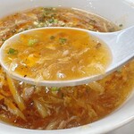 中華麺キッチン まくり - ミニ酸辣麺  ¥690  スープ アップ