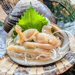 光る海 - 活ホッキ刺身