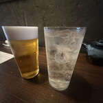 浅草貝鮮居酒屋 風天 - 最初の一杯