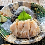 光る海 - 活ホッキ刺身