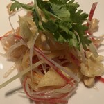 チャイナルーム - いきなりメニュー外の伊勢海老の刺身サラダ　撮り損ねましたが事前プレゼンもありました