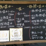 らーめん 鶏喰 - メニュー