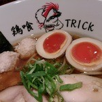 らーめん 鶏喰 - 味玉と鶏団子