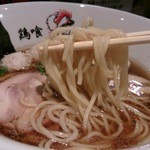 らーめん 鶏喰 - 細ストレート麺