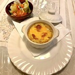 きっちん紅屋 - 紅屋風ステーキコース 
スープ、サラダ