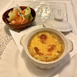 きっちん紅屋 - 紅屋風ステーキコース 
スープ、サラダ