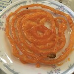 インド料理 パリワル - 甘いシロップがまんべんなく染み渡ったジャレビ(ジェリ)