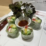 椿や - 生春巻き　和風ソースが美味しい