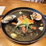 cafe むぎ - 夕食・海鮮のアクアパッツァ