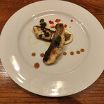 cafe むぎ - 夕食・量が足らない人向け追加のプレート。好きな調理方法を選べて、追加料金なしです。写真は、白身魚のソテー。