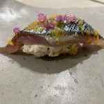 Maison DIA Mizuguchi - お寿司じゃないよ。クリームチーズと秋刀魚だよ。