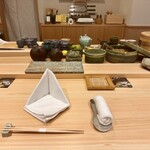 銀座 鮨 しょう介 - カウンターでいただきました