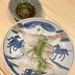 銀座 鮨 しょう介 - ヒラメの塩締め