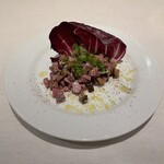 多良間牛 ダグズ・グリル 宮古島本店 - 黒毛和牛タンのカルパッチョ風