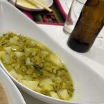 エル パイサノ - カウカウコンアロス（ハチノスとじゃがいもの煮込み）¥1400 (2025年/9月)