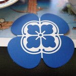 深川 冨士見 - 深川 冨士見の珍しいコースター。後ほど某女優さんから裏面にサイン等を頂戴する。