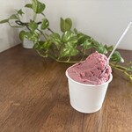 いちご農家Cafe Goccia - 黒いちじくのジェラート