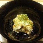 はらまさ - マスカルポーネの黄粉と黒蜜がけ