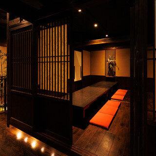 【掘りごたつ完全個室】足をのばしてくつろげる快適空間。

