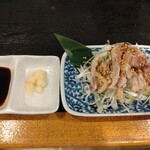 炭と創作 えにし - 地鶏のタタキ