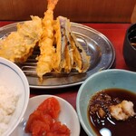 天ぷらえびのや - 天麩羅定食　ご飯少なめ