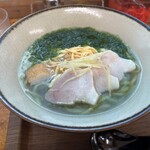 みなと食堂 - 鰹塩アーサそば