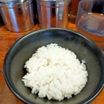 百麺 中山道店 - 半ライス少なめを意識してくださった店員さんに感謝