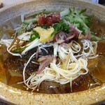 居酒屋 呑みんちゅ - 薬味たっぷり！生もずくソーメン