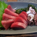 居酒屋 呑みんちゅ - ウブスナと島だこのお造り