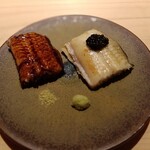 鮨 由う - 穴子の白焼と蒲焼
