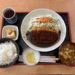 角屋 - 味噌かつ定食(ミニサイズ)　1280円