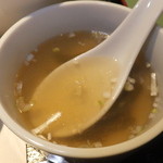 中華厨房あんにん - 麻婆豆腐定食　１０２０円　スープ　【　２０１４年１０月　】