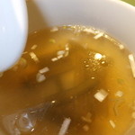 中華厨房あんにん - 麻婆豆腐定食　１０２０円　スープのアップ　【　２０１４年１０月　】