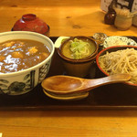 そば処 赤星 - カレー丼定食