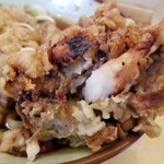 一〇そば - 素揚げ部分も。