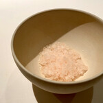 レストラン オオツ - イタドリのグラニテ 小美玉ヨーグルトのババロア