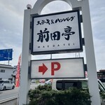 ステーキ&ハンバーグ 前田亭 幸手店 - 看板