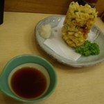 魚河岸 丸天 清水店 - 特許のかき揚げ