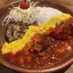 びっくりドンキー 板橋こもね店 - 角切りトマトのオムバーグディッシュ（期間限定）