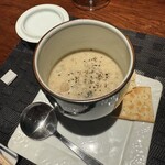 のだ屋 - 厚岸カキのクラムチャウダー