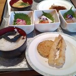 鳴子ホテル - お刺身、お刺身、お刺身、天婦羅！(ブリが旨い)