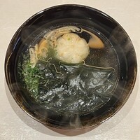 日本料理 山崎 - 2025.09.22 (月)    鰻真丈と肝のお椀　1100円（税込）