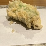 天ぷら よこい - 鰆 柑橘系を纏った逸品