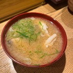 築地 男前鮓 - あら汁