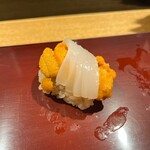築地 男前鮓 - ウニイカ
